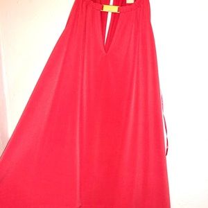 Micheal Kors coral pink/red tank with strings